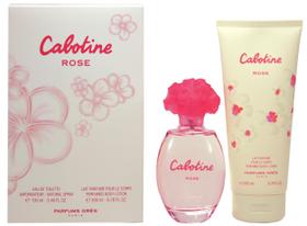 Conjunto de perfumes Gres Cabotine Rose para mulheres: 100mL EDT +200mL de loção