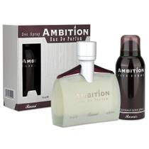 Conjunto de perfumes Rasasi Ambition para homens (68 ml de água de perfume e 150 ml de desodorante)