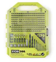 Conjunto de perfuração e acionamento de impacto RYOBI 200 peças