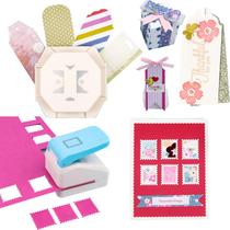 Conjunto de perfuradores BAOFALI Stamp Puncher 1,1 x 0,9 polegadas com etiqueta 4 em 1