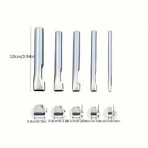 Conjunto De Perfuradores De Couro Oval Reforçados 5 Peças Aço Inoxidável 15-9mm Kit De Ferramentas Conjunto De Perfuradores De Couro Oval Reforçados 5 Peças Aço Inoxidável 15-9mm Kit De Ferramentas