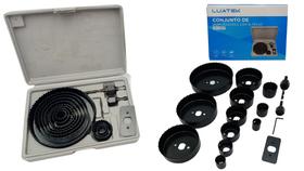 Conjunto De Perfuradores Serras Copo 16 Peças 19mm A 127mm Conjunto De Perfuradores Serras Copo 16 Peças 19mm A 127mm