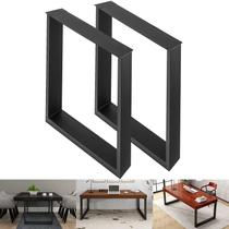 Conjunto de pernas de mesa VEVOR de 2 peças de aço 71x69x8cm pretas industriais
