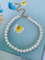 Conjunto de pérolas Colar e pulseiras perolas G banhado