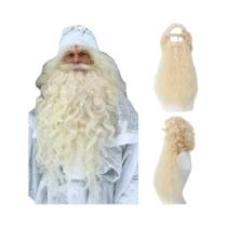 Conjunto De Peruca Para Cosplay De Papai Noel, Cabelo Sintético Resistente Ao Calor Para Festa De Conjunto De Peruca Para Cosplay De Papai Noel, Cabelo Sintético Resistente Ao Calor Para Festa De