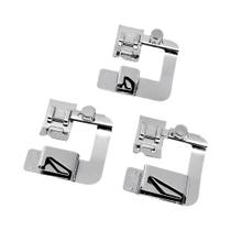 Conjunto De Pés De Máquina De Costura Doméstica 3 Peças Pés De Bainha Rolada Para Brother Singer