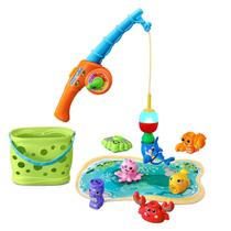 Conjunto de pesca VTech Jiggle and Giggle com 7 criaturas marinhas de 2 a 5 anos Conjunto de pesca VTech Jiggle and Giggle com 7 criaturas marinhas de 2 a 5 anos
