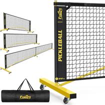 Conjunto de pickleball Fostoy com rede portátil de 6 pés/11 pés/22 pés com rodas Conjunto de pickleball Fostoy com rede portátil de 6 pés/11 pés/22 pés com rodas