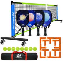 Conjunto de Pickleball Hoverphenix com Pás e Bolsa de Fibra de Vidro