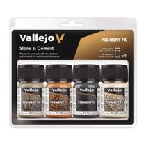 Conjunto de pigmentos Vallejo Pigment FX Stone & Cement Effect 4x35ml Conjunto de pigmentos Vallejo Pigment FX Stone & Cement Effect 4x35ml