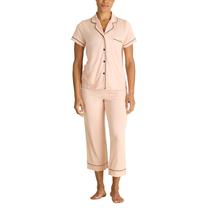 Conjunto de pijama BCBGMAXAZRIA Capri de manga curta L Conjunto de pijama BCBGMAXAZRIA Capri de manga curta L