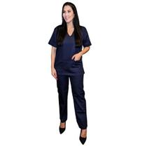 Conjunto de Pijama Cirúrgico Scrub Gabardine Plus Size Tamanho Grande PH - S - La-Bella Modas