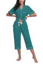 Conjunto de Pijama EA'S SECRET 2XL Verde Algodão Manga Curta