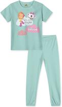 Conjunto de pijama em meia malha, Mundo Ripilica, Meninas Conjunto de pijama em meia malha, Mundo Ripilica, Meninas