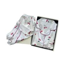 Conjunto De Pijama Feminino Com Estampa Fofa Rosa, Manga Curta, Top Com Botões E Shorts, Roupa