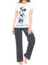 Conjunto de Pijama Feminino de Algodão Disney Minnie Mouse Tamanho G