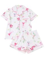 Conjunto de pijama feminino FUVYKOL com estampa de vinho, manga curta, tamanho GG Conjunto de pijama feminino FUVYKOL com estampa de vinho, manga curta, tamanho GG