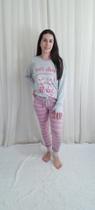 Conjunto de Pijama Feminino Malha Natural Charms
