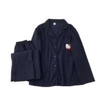 Conjunto De Pijama Feminino plus Size Com Bordado Xadrez, Blusa De Manga Longa E Calças Para Outono