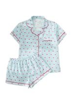 Conjunto de pijama feminino SweatyRocks azul de poliéster GG Conjunto de pijama feminino SweatyRocks azul de poliéster GG