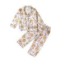 Conjunto de pijama Fsadfeas Kids Girls Boys Christmas Santa 5-6 anos Conjunto de pijama Fsadfeas Kids Girls Boys Christmas Santa 5-6 anos