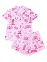 Conjunto de pijama FUVYKOL, botas de cowboy femininas, pijamas, tamanho L Conjunto de pijama FUVYKOL, botas de cowboy femininas, pijamas, tamanho L