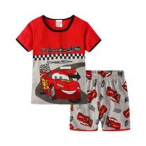 Conjunto de Pijama Infantil Homem-Aranha - Camiseta de Manga Curta e Shorts