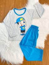 Conjunto de pijama infantil masculino tema Lucas Neto Conjunto de pijama infantil masculino tema Lucas Neto