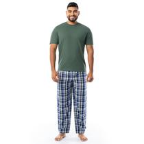 Conjunto de Pijama IZOD para Hombre con Top de Manga Corta y Pantalones de Jersey
