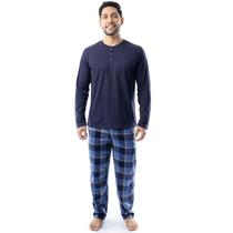 Conjunto de Pijama Masculino IZOD - Camisa de Manga Comprida e Calça de Lã Conjunto de Pijama Masculino IZOD - Camisa de Manga Comprida e Calça de Lã