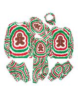 Conjunto de pijama PATPAT Family Matching Christmas Green Tie Dye
