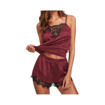 Conjunto De Pijama Sexy De Renda Para Mulheres, Lingerie Sem Alças E Sem Mangas, Roupa De Noite Conjunto De Pijama Sexy De Renda Para Mulheres, Lingerie Sem Alças E Sem Mangas, Roupa De Noite