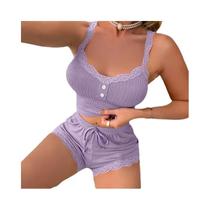 Conjunto De Pijama Sexy Feminino Para O Verão, Roupas De Dormir, Calças De Loungewear, Pijama,