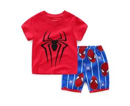 Conjunto de pijama youenyou Boys Summer Spiderman 100% algodão 4 anos