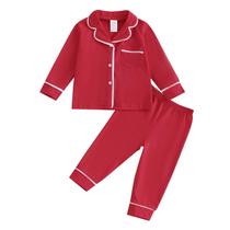 Conjunto de pijamas Balaflyie, camisa e calça de bebê de algodão 6-12M-6Y