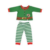 Conjunto De Pijamas Com Padrão De Natal Para Bonecas De 18 Polegadas, 2 Peças, Roupas Diárias,