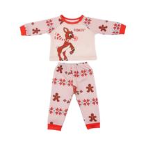 Conjunto De Pijamas Com Padrão De Natal Para Bonecas De 18 Polegadas, 2 Peças, Roupas Diárias,