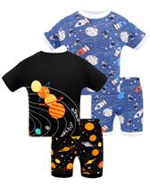 Conjunto de pijamas DAUGHTER QUEEN Boys 100% algodão e manga curta Conjunto de pijamas DAUGHTER QUEEN Boys 100% algodão e manga curta