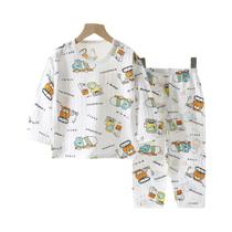 Conjunto De Pijamas De Algodão Bonito Dos Desenhos Animados Para Bebês Crianças 0-5 Anos Pijamas