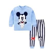Conjunto De Pijamas De Algodão Para Bebês Meninos E Meninas 0-4 Anos Roupa De Casa Em Dois Peças