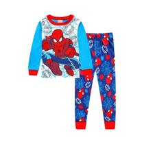 Conjunto de Pijamas de Manga Comprida do Homem-Aranha para Meninos - Pijama Infantil