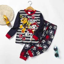 Conjunto De Pijamas De Manga Longa PAW Patrol Para Meninos E Meninas Primavera Outono 2 Peças Conjunto De Pijamas De Manga Longa PAW Patrol Para Meninos E Meninas Primavera Outono 2 Peças