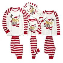 Conjunto de pijamas de Natal Foughi Family, algodão xadrez verde Conjunto de pijamas de Natal Foughi Family, algodão xadrez verde