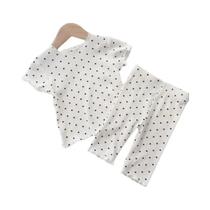 Conjunto De Pijamas De Verão Para Meninas, Camiseta De Manga Curta Com Estampa Floral E Shorts De 1 Conjunto De Pijamas De Verão Para Meninas, Camiseta De Manga Curta Com Estampa Floral E Shorts De 1