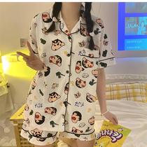 Conjunto De Pijamas De Verão Para Meninos E Meninas Crayon Shin-chan Com Mangas Curtas Confortáveis Conjunto De Pijamas De Verão Para Meninos E Meninas Crayon Shin-chan Com Mangas Curtas Confortáveis