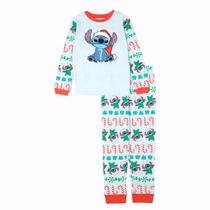 Conjunto de pijamas Disney Boys, 2 peças, ponto de Natal de algodão, ajuste confortável