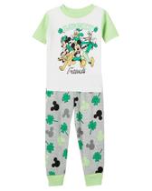 Conjunto de pijamas Disney Boys' Mickey Mouse, 2 peças, 100% algodão, 3T