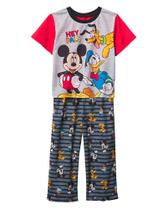 Conjunto de pijamas Disney Boys Mickey Mouse HEY PALS 2 4T de 2 peças