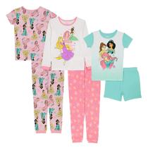 Conjunto de pijamas Disney Girls' Princess de 6 peças DREAM BIG Size 8