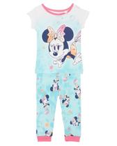 Conjunto de pijamas Disney Unissex para crianças Mickey Mouse Minnie Mermaid 2T